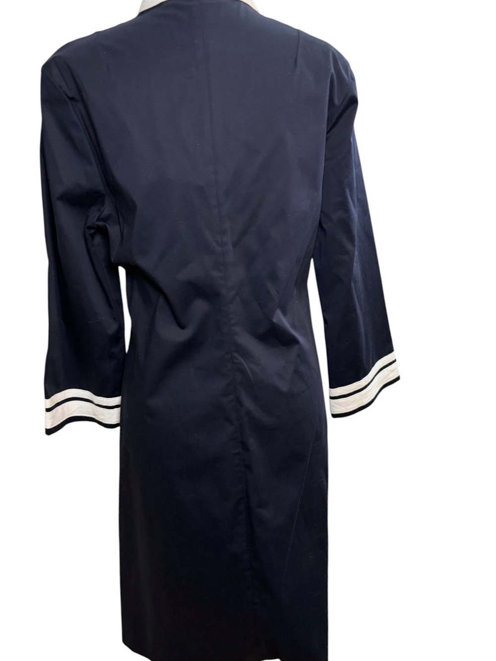 Tory Burch Blue with White Trim V-Neck Tunic Dress NWT - Picture 4 of 7